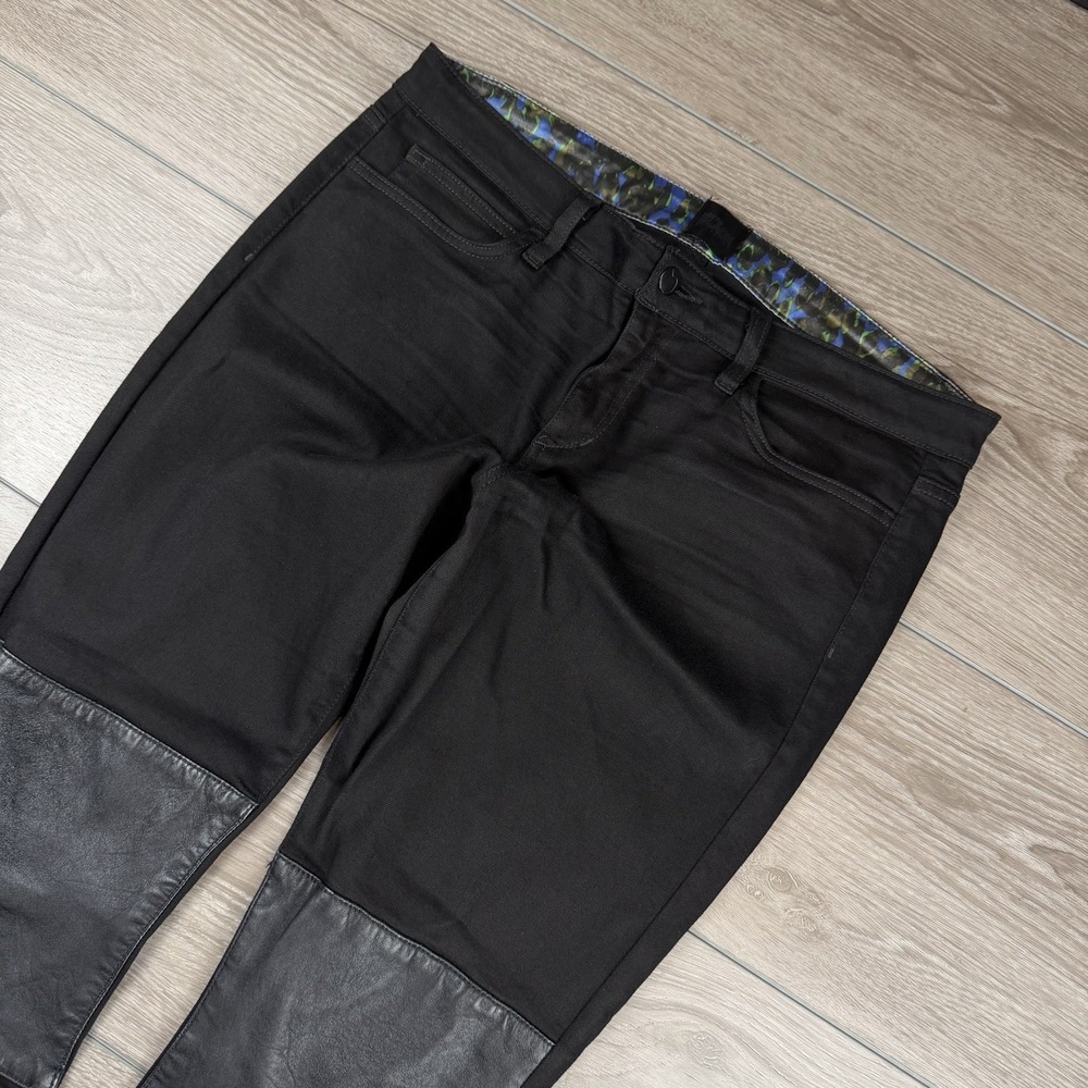 Joes Jeans Womens Black Collection Skinny Ankle Knee Panel Jeans Black Size 32